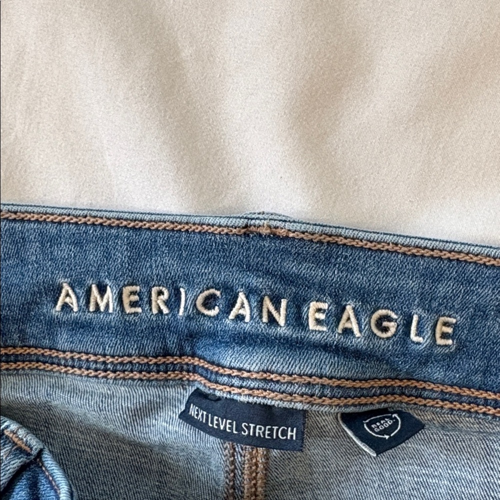 American Eagle Outfitters Kick Boot Jeans - Size 8 X-Long - Picture 5 of 10
